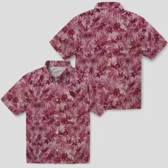 Arizona Cardinals Red Leafy Hawaiian Shirt for Men & Women