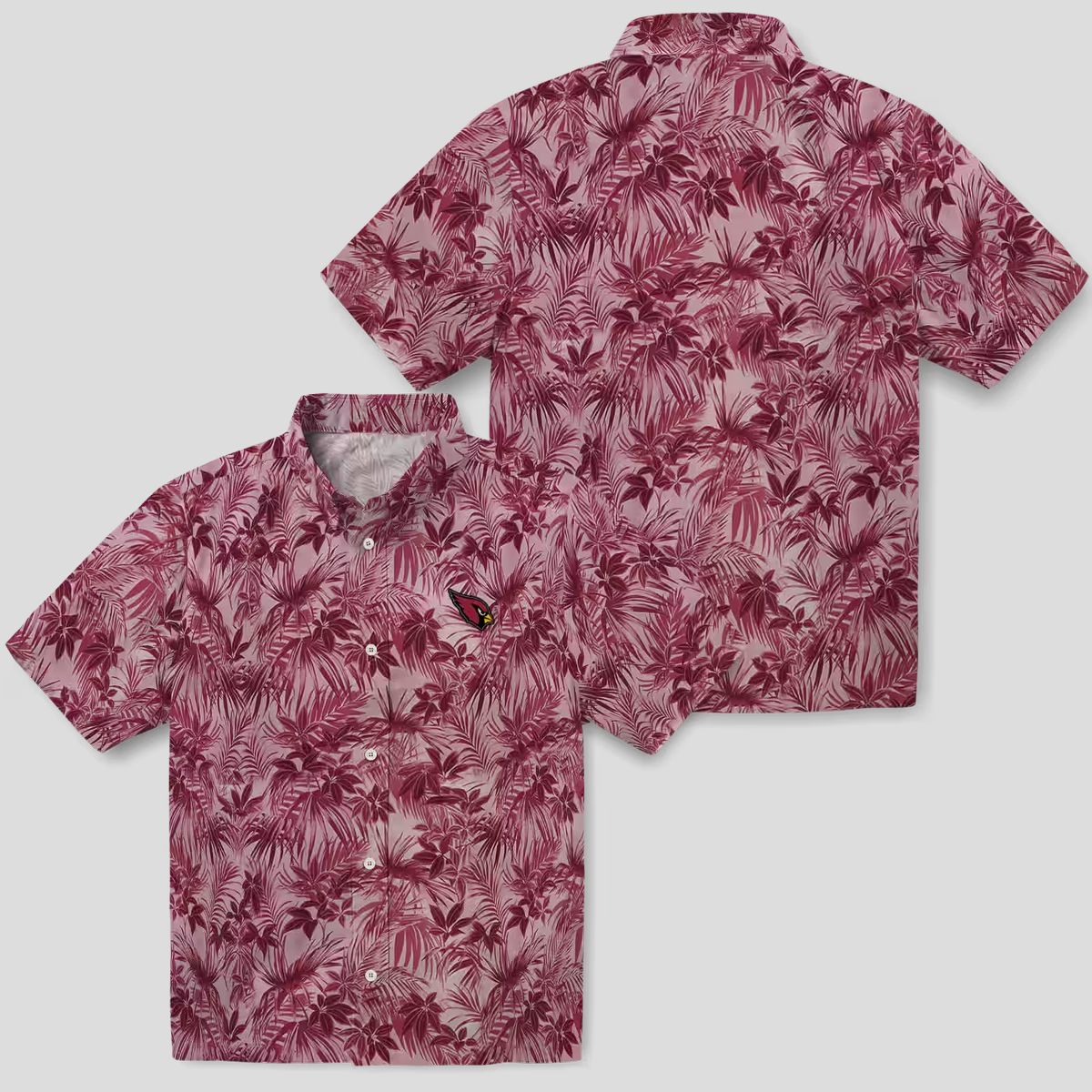Arizona Cardinals Red Leafy Hawaiian Shirt for Men & Women