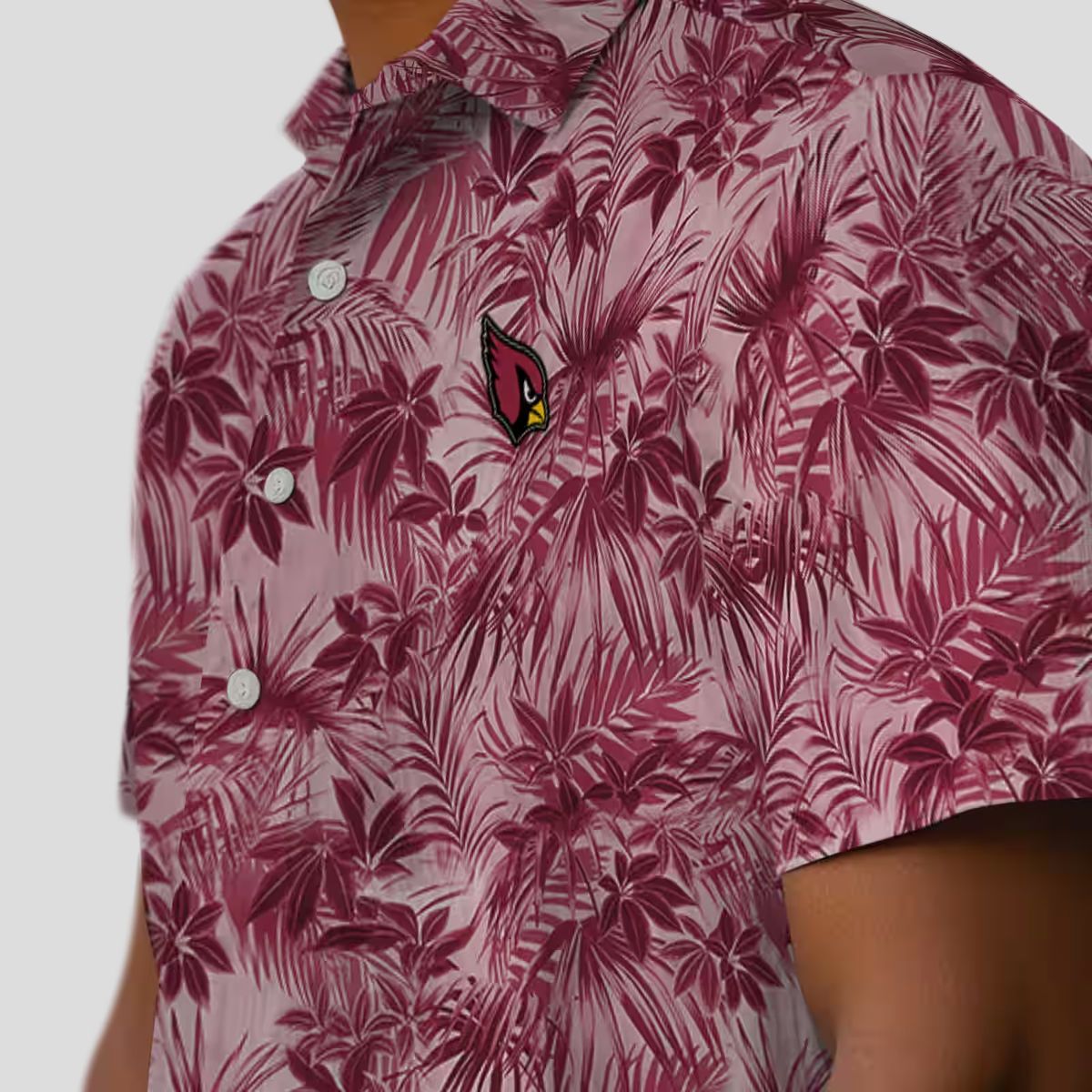 Arizona Cardinals Red Leafy Hawaiian Shirt for Men & Women