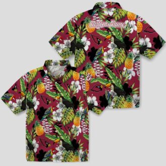 Arizona Cardinals Tropical Toucan Red Green Custom Aloha Hawaiian Shirt