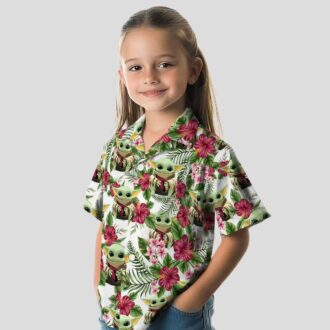 Arizona Cardinals Tropical Yoda Green Novelty Hawaiian Shirt