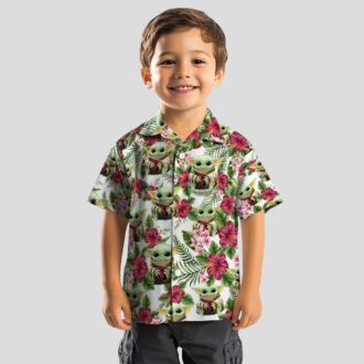 Arizona Cardinals Tropical Yoda Green Novelty Hawaiian Shirt
