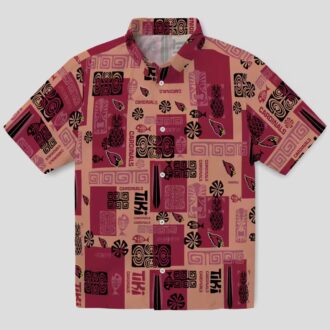 NFL Cardinals Tribal Symbols Red Hawaiian Shirt for Men & Women
