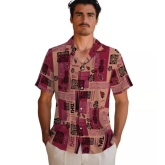 NFL Cardinals Tribal Symbols Red Hawaiian Shirt for Men & Women