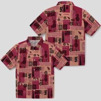 NFL Cardinals Tribal Symbols Red Hawaiian Shirt for Men & Women