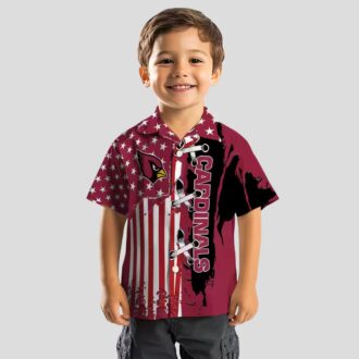 NFL Team Cardinals Stitched Flag Red Hawaiian Shirt for Fan