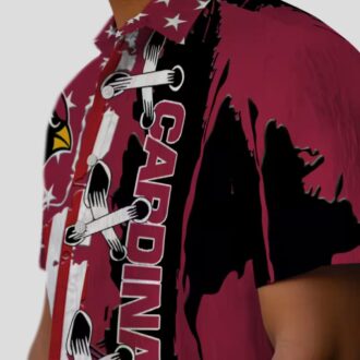 NFL Team Cardinals Stitched Flag Red Hawaiian Shirt for Fan