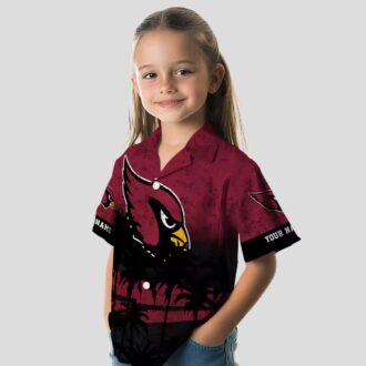 Personalized Arizona Cardinals Sunset Hawaiian Shirt – Red & Black Football Fan Apparel