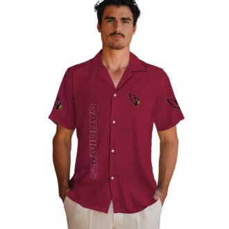 Stuart Minion Red Hawaiian Shirt with Arizona Cardinals Logo