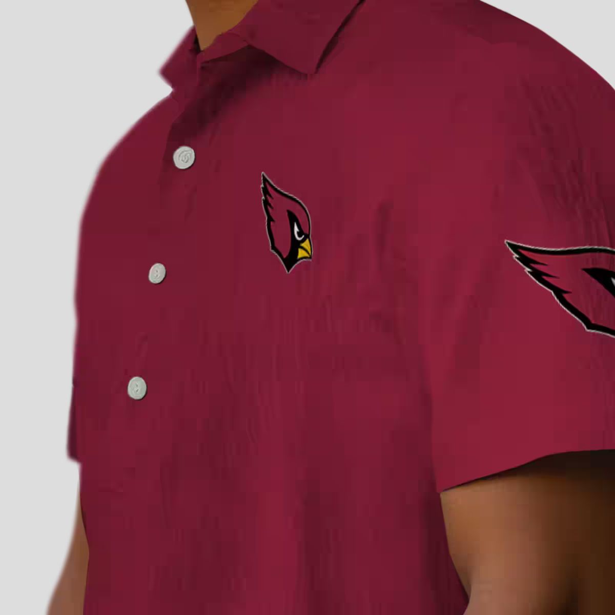Stuart Minion Red Hawaiian Shirt with Arizona Cardinals Logo