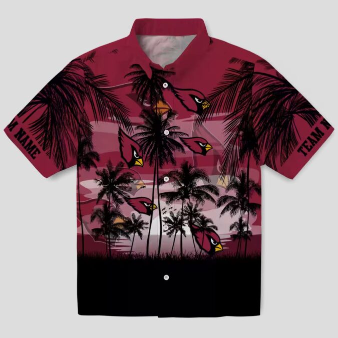 Sunset Scene Arizona Cardinals Custom Hawaiian Summer Shirt