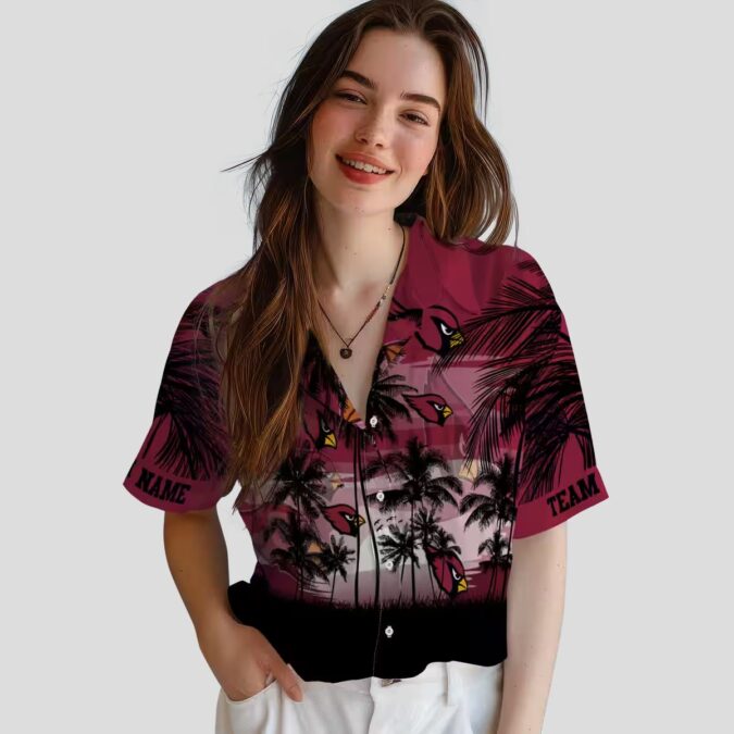 Sunset Scene Arizona Cardinals Custom Hawaiian Summer Shirt