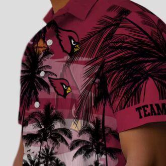 Sunset Scene Arizona Cardinals Custom Hawaiian Summer Shirt