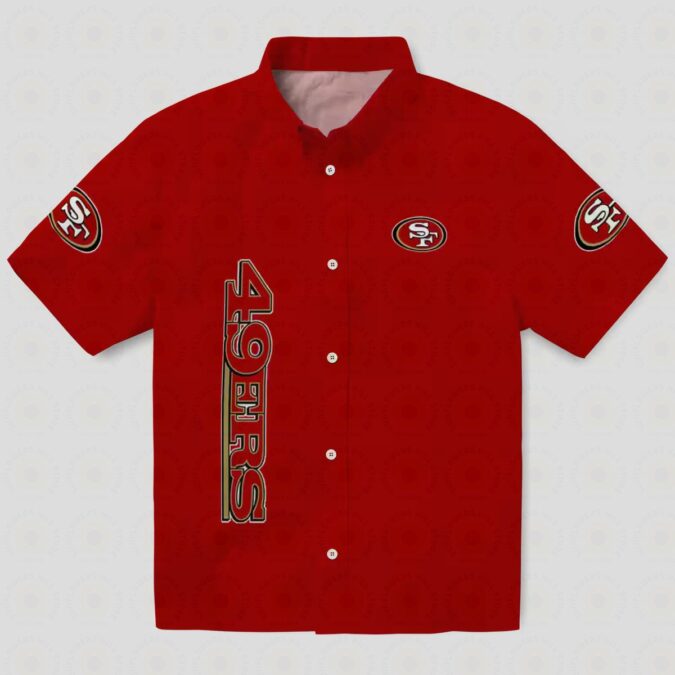 49ers Stuart Minion Red Hawaiian Shirt, NFL Fan Aloha Shirt for Vacation & Casual Wear