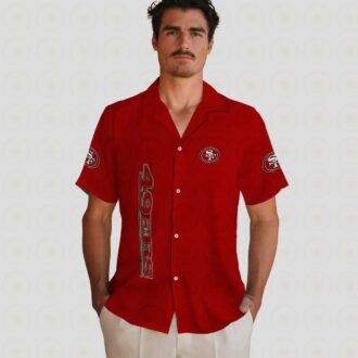 49ers Stuart Minion Red Hawaiian Shirt, NFL Fan Aloha Shirt for Vacation & Casual Wear