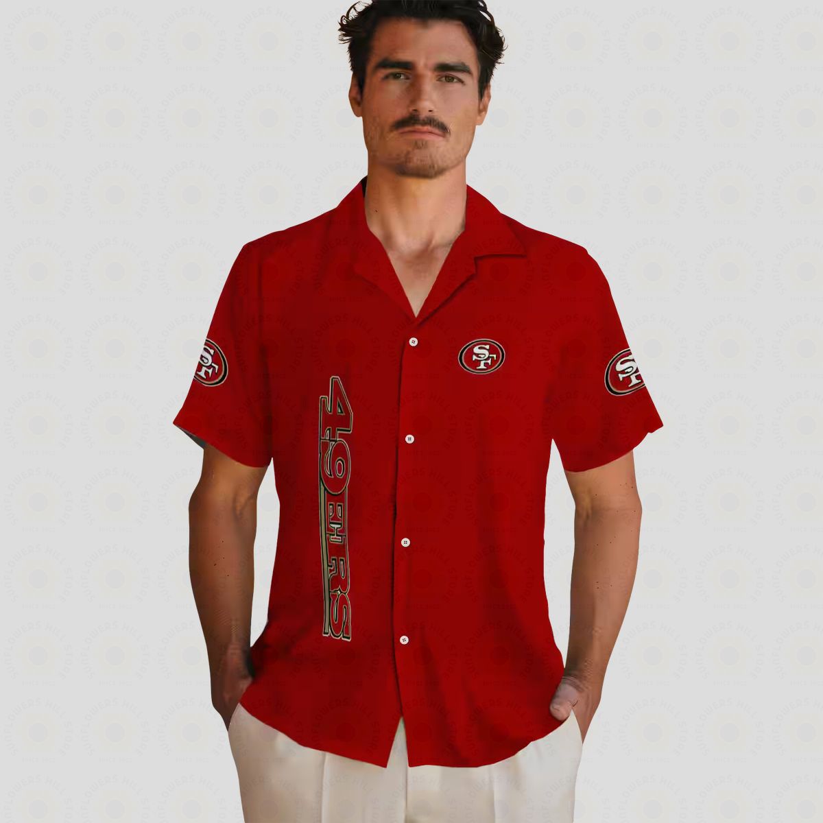 49ers Stuart Minion Red Hawaiian Shirt, NFL Fan Aloha Shirt for Vacation & Casual Wear