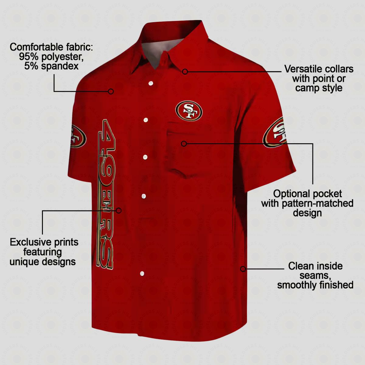 49ers Stuart Minion Red Hawaiian Shirt, NFL Fan Aloha Shirt for Vacation & Casual Wear