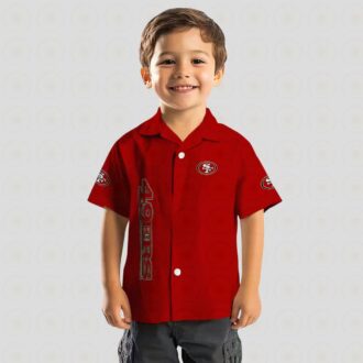 49ers Stuart Minion Red Hawaiian Shirt, NFL Fan Aloha Shirt for Vacation & Casual Wear