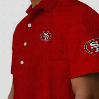 49ers Stuart Minion Red Hawaiian Shirt, NFL Fan Aloha Shirt for Vacation & Casual Wear
