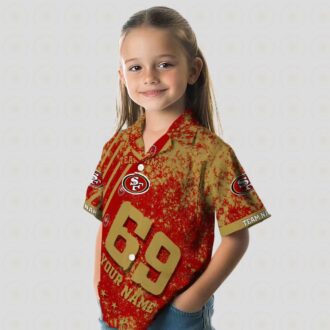 Custom San Francisco 49ers Red Hawaiian Shirt with Star Stripes for Fans