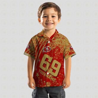 Custom San Francisco 49ers Red Hawaiian Shirt with Star Stripes for Fans