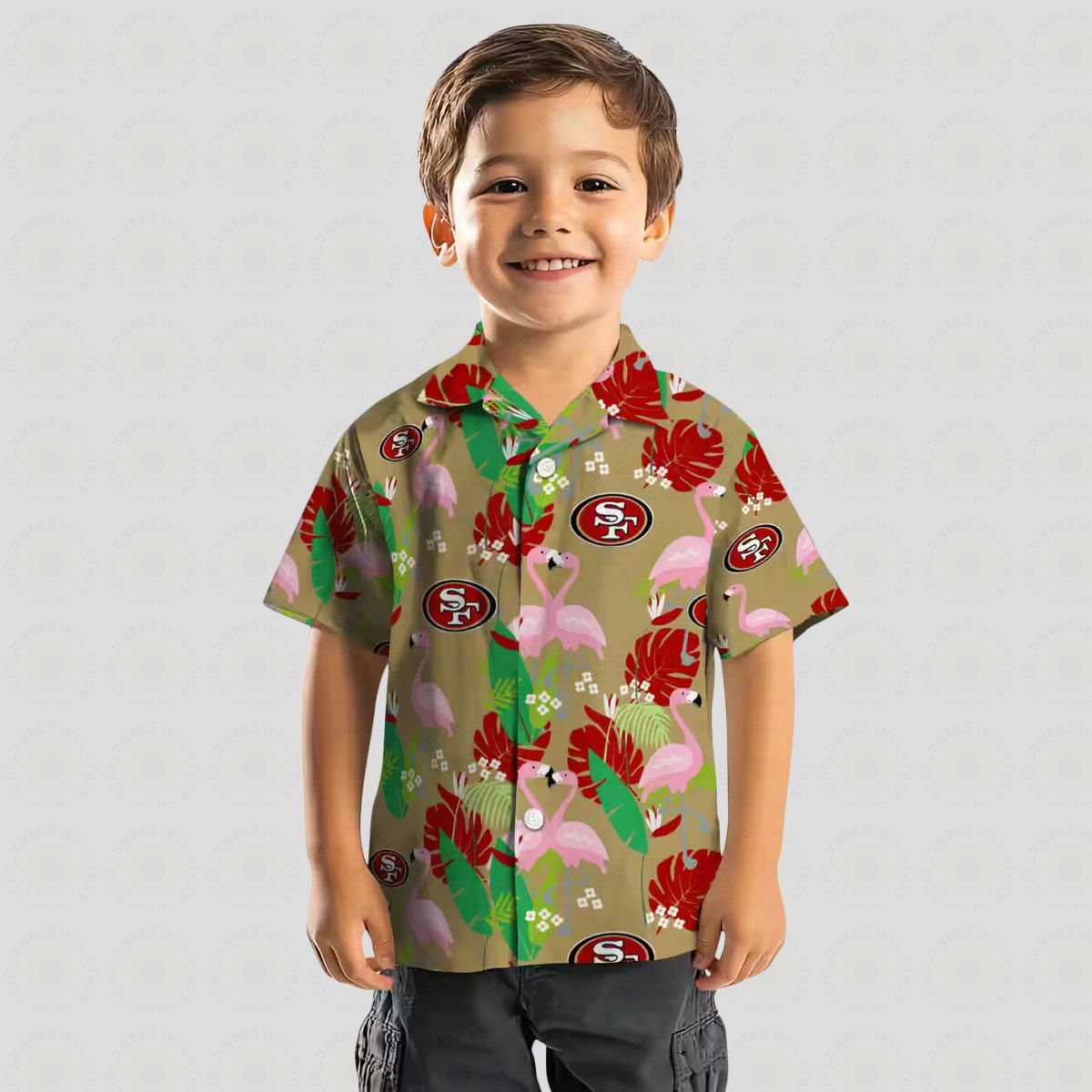 San Francisco 49ers Flamingo Foliage Hawaiian Shirt, Tropical NFL Shirt for Beach & Vacation
