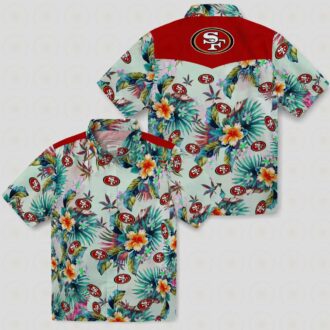 San Francisco 49ers Green Tropical Hawaiian Shirt – NFL Fan Aloha Shirt for Summer Holidays