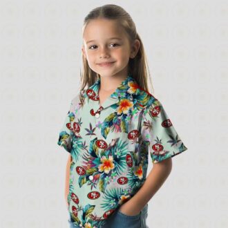 San Francisco 49ers Green Tropical Hawaiian Shirt – NFL Fan Aloha Shirt for Summer Holidays
