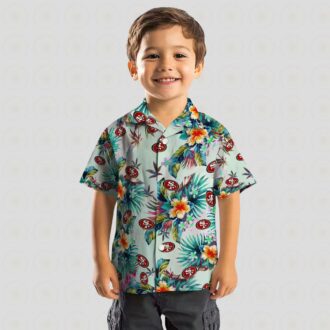 San Francisco 49ers Green Tropical Hawaiian Shirt – NFL Fan Aloha Shirt for Summer Holidays