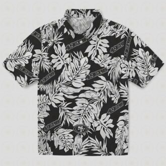 San Francisco 49ers Monstera Leaf Hawaiian Shirt, NFL Fan Tropical Shirt