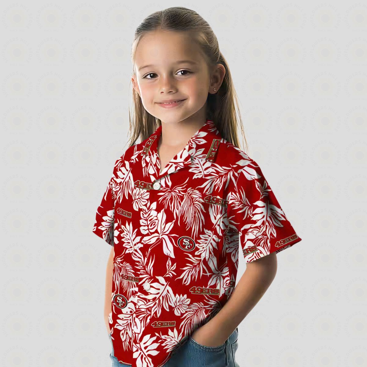 San Francisco 49ers Tropical Hawaiian Shirt - Red White Aloha Shirt for NFL Fans
