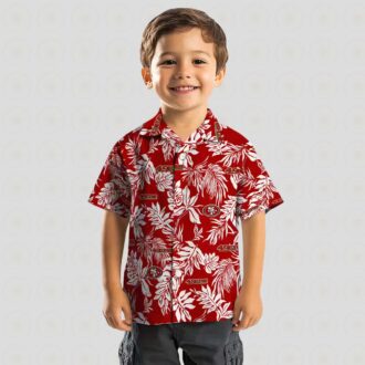 San Francisco 49ers Tropical Hawaiian Shirt - Red White Aloha Shirt for NFL Fans