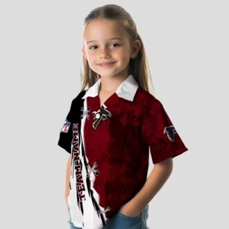 Atlanta Falcons Custom Hawaiian Shirt - Red & White Edgy Design for Summer Vacations
