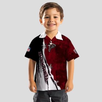 Atlanta Falcons Custom Hawaiian Shirt - Red & White Edgy Design for Summer Vacations