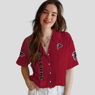 Atlanta Falcons Stuart Minion Red Hawaiian Shirt, NFL Fan Summer Shirt for Vacation