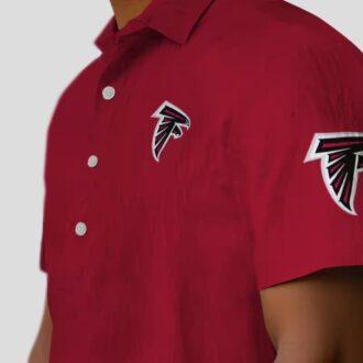 Atlanta Falcons Stuart Minion Red Hawaiian Shirt, NFL Fan Summer Shirt for Vacation