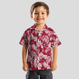 Atlanta Falcons Tropical Hawaiian Shirt - Red & White Summer Vacation Shirt