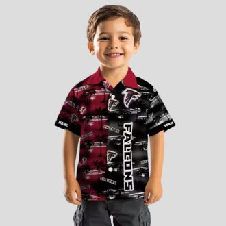 NFL Atlanta Falcons Customized Hawaiian Shirt with Palm Silhouettes