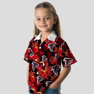 NFL Atlanta Falcons Floral Toucan Hawaiian Shirt, Red Summer Vacation Shirt