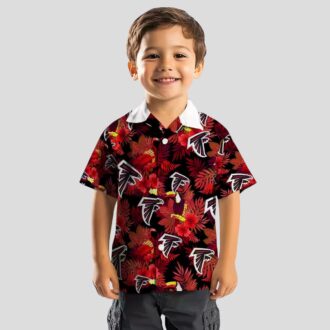 NFL Atlanta Falcons Floral Toucan Hawaiian Shirt, Red Summer Vacation Shirt