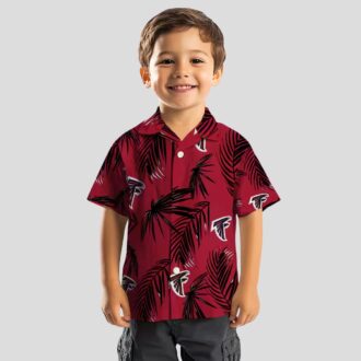 NFL Atlanta Falcons Hawaiian Shirt - Palm Leaf Red Shirt for Beach & Travel