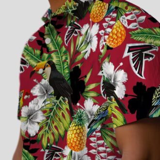 NFL Atlanta Falcons Tropical Toucan Hawaiian Shirt, Red and Green Beach Wear