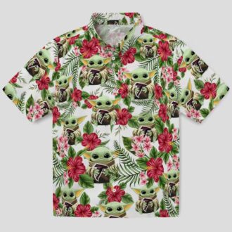 NFL Atlanta Falcons Yoda Green Aloha Shirt, Summer & Beach Vacation Shirt for Men