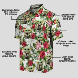 NFL Atlanta Falcons Yoda Green Aloha Shirt, Summer & Beach Vacation Shirt for Men