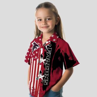 Stitched Flag Red Atlanta Falcons Hawaiian Shirt for Beach and Travel