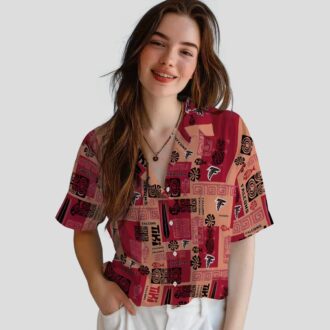 Tribal Red Atlanta Falcons Hawaiian Shirt, Summer Fan Apparel for Beach & Travel