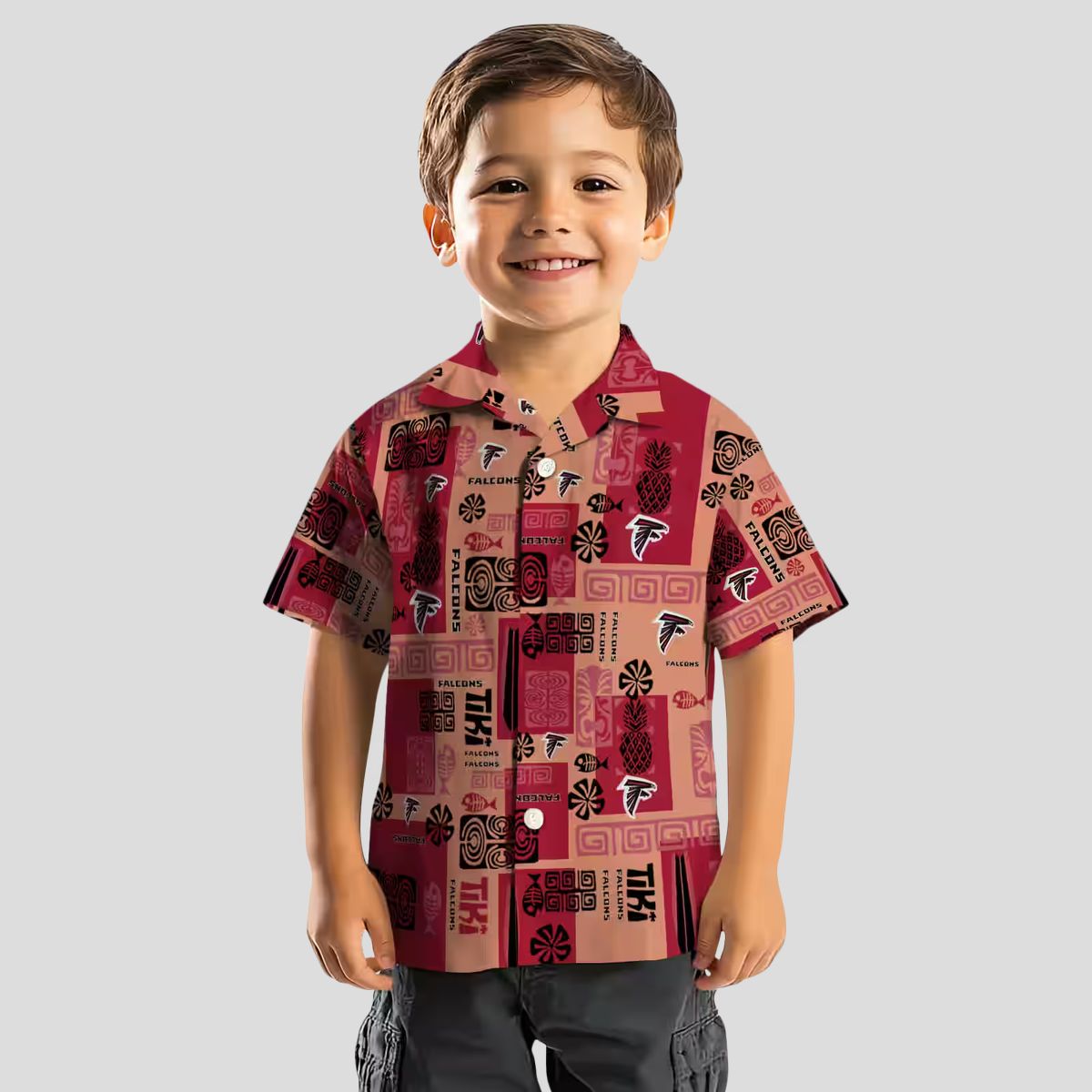 Tribal Red Atlanta Falcons Hawaiian Shirt, Summer Fan Apparel for Beach & Travel