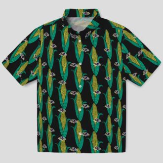 Baltimore Ravens Game Day & Vacation Shirt – Corn Motifs Hawaiian Style