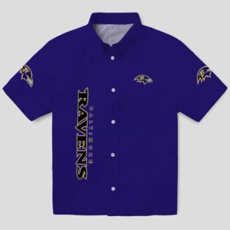 Football Baltimore Ravens Stuart Minion Purple Hawaiian Shirt