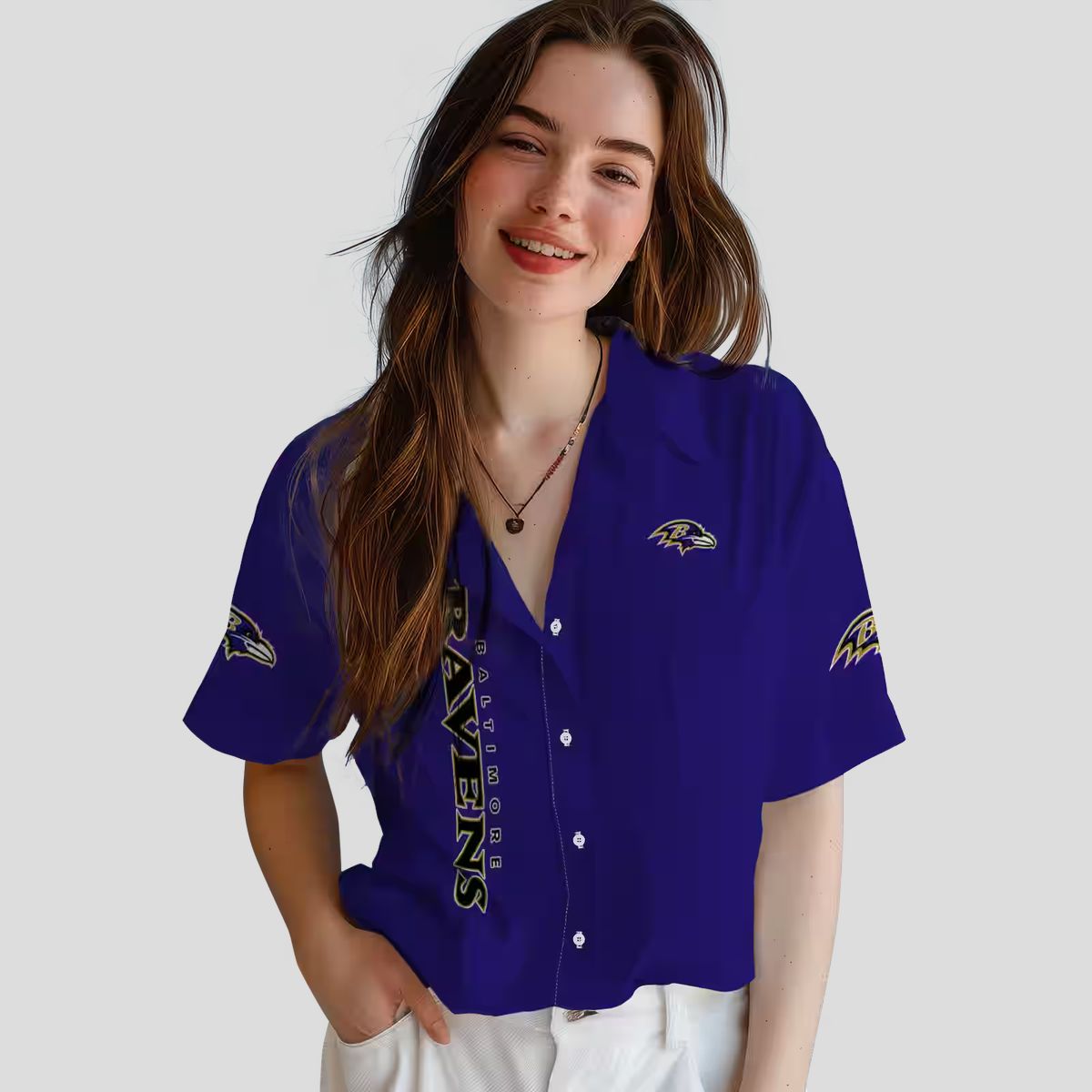 Football Baltimore Ravens Stuart Minion Purple Hawaiian Shirt